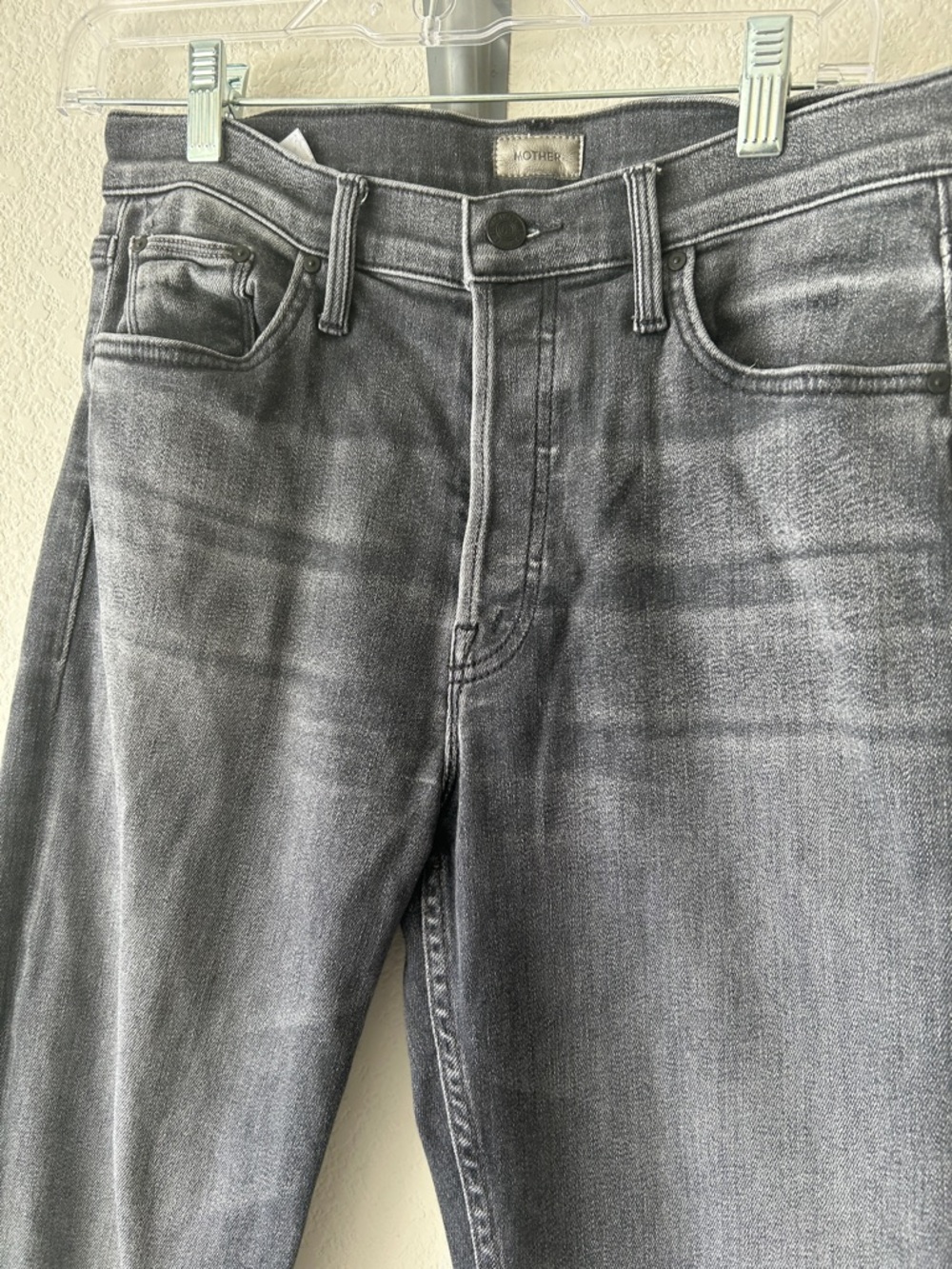 Mother The Tomcat Ankle Straight Leg Jean X Marks The Spot Faded Black size 28 - Picture 3 of 10
